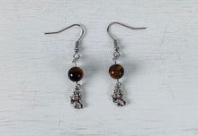 Load image into Gallery viewer, Tiger Eye Earrings by Nev