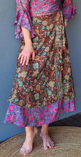 Load image into Gallery viewer, Reversible Silk Wrap Skirt PKWS
