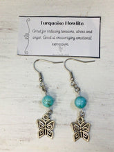Load image into Gallery viewer, Turquoise Howlite Earrings by Nev