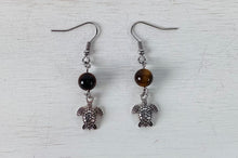 Load image into Gallery viewer, Tiger Eye Earrings by Nev
