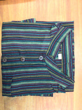 Load image into Gallery viewer, Mandarin stripe Cotton Shirt