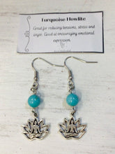 Load image into Gallery viewer, Turquoise Howlite Earrings by Nev