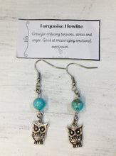 Load image into Gallery viewer, Turquoise Howlite Earrings by Nev