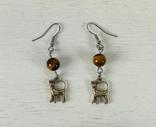 Load image into Gallery viewer, Tiger Eye Earrings by Nev