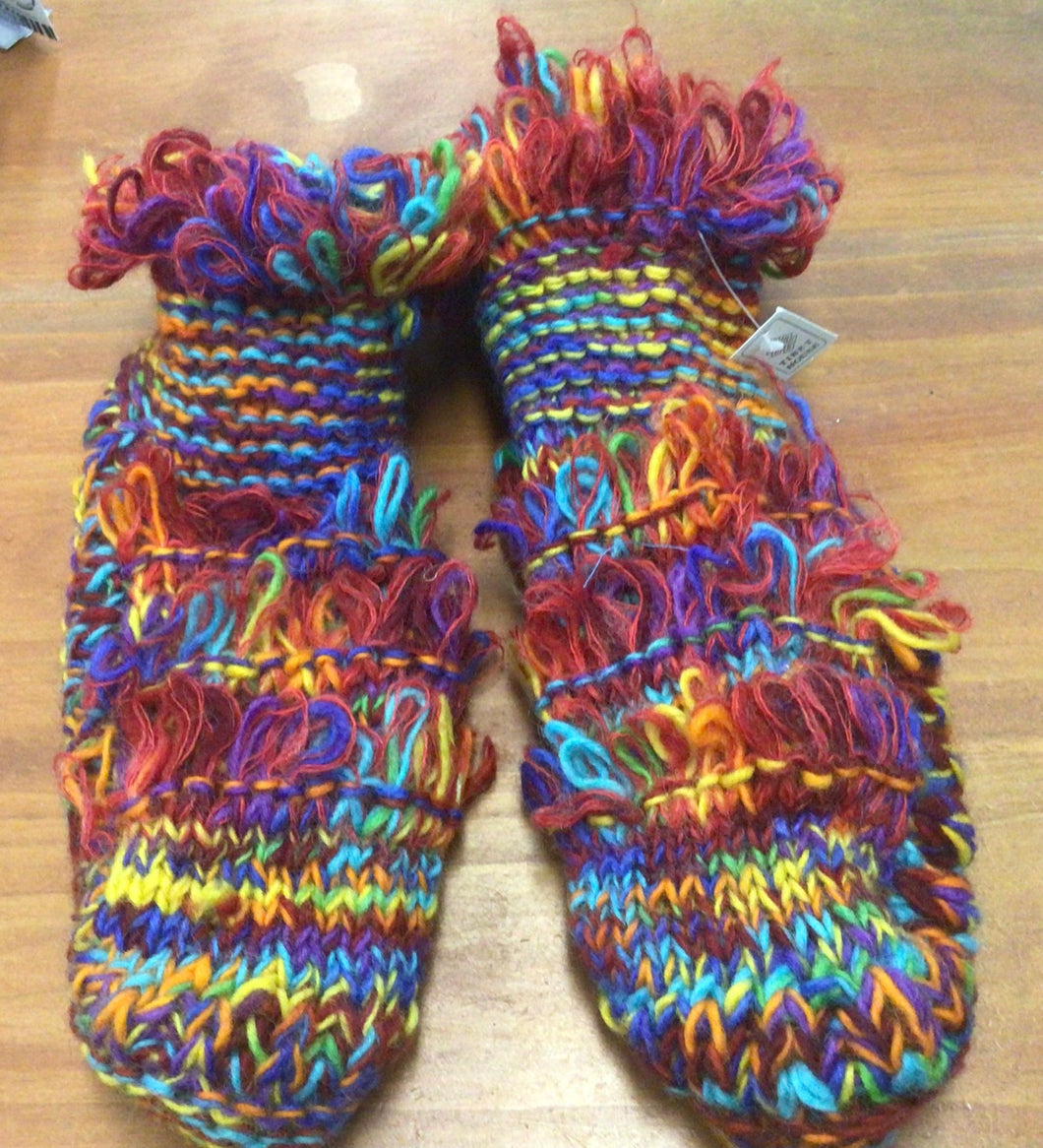 Ruffled Wool Sock