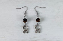 Load image into Gallery viewer, Tiger Eye Earrings by Nev