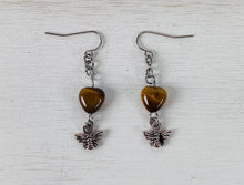 Load image into Gallery viewer, Tiger Eye Earrings by Nev
