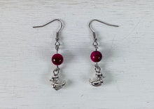 Load image into Gallery viewer, Red Tiger Eye Earrings by Nev