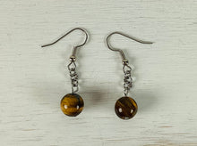 Load image into Gallery viewer, Tiger Eye Earrings by Nev
