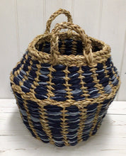 Load image into Gallery viewer, Denim Hogla Pot Basket
