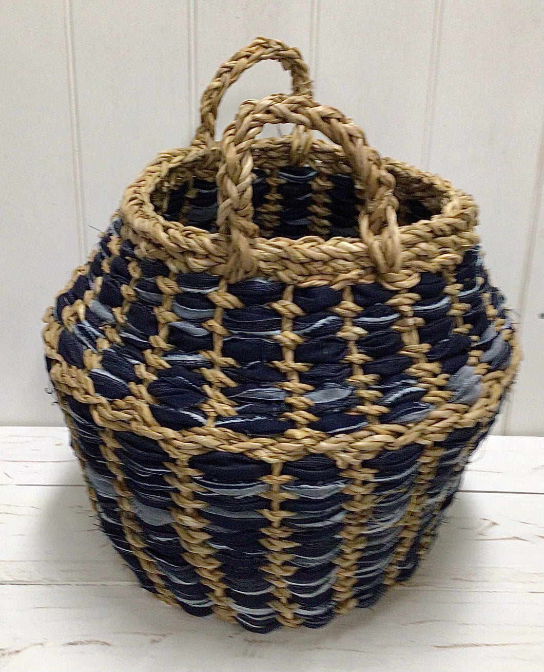Denim Hogla Pot Basket