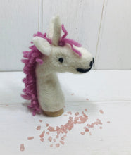 Load image into Gallery viewer, Land Animal Wool Felt Finger Puppets