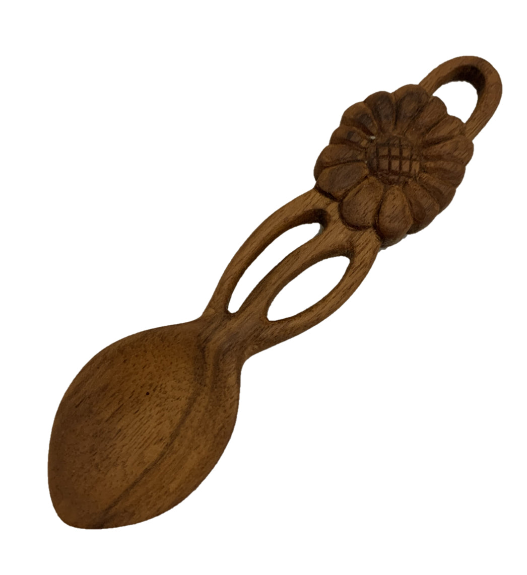 Wood Flower spoon