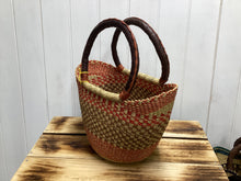 Load image into Gallery viewer, Small Market Bolga Basket U Shopper