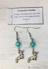 Load image into Gallery viewer, Turquoise Howlite Earrings by Nev