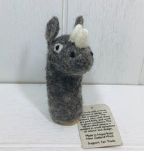 Load image into Gallery viewer, Land Animal Wool Felt Finger Puppets
