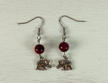 Load image into Gallery viewer, Red Tiger Eye Earrings by Nev