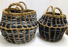 Load image into Gallery viewer, Denim Hogla Pot Basket

