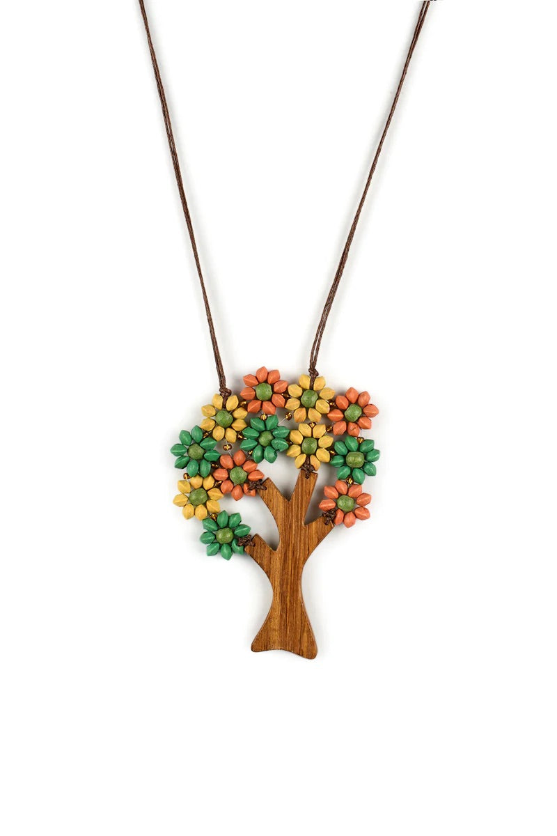 Beaded Tree Necklace