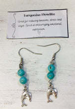 Load image into Gallery viewer, Turquoise Howlite Earrings by Nev