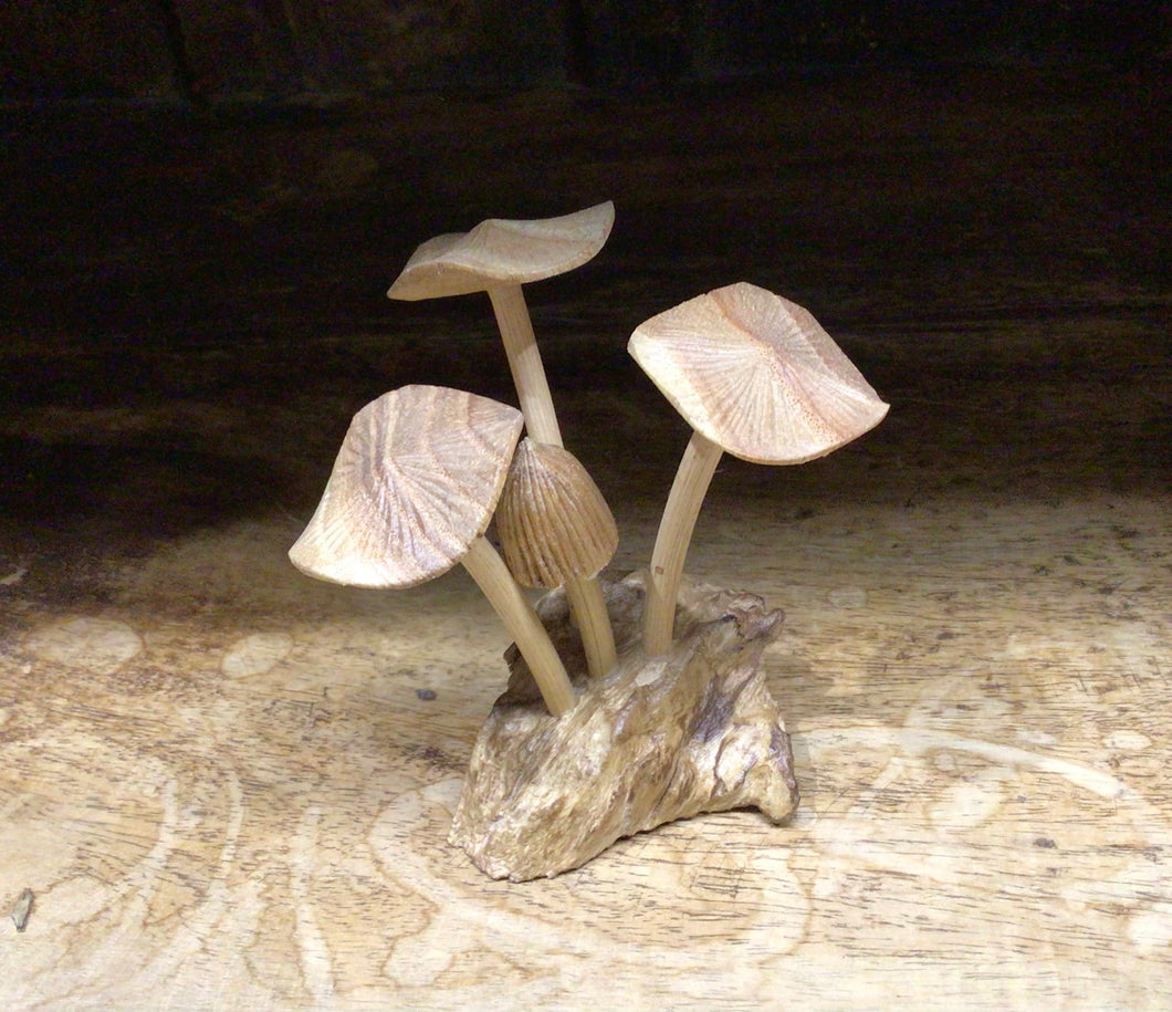 Wooden Mushroom Cluster