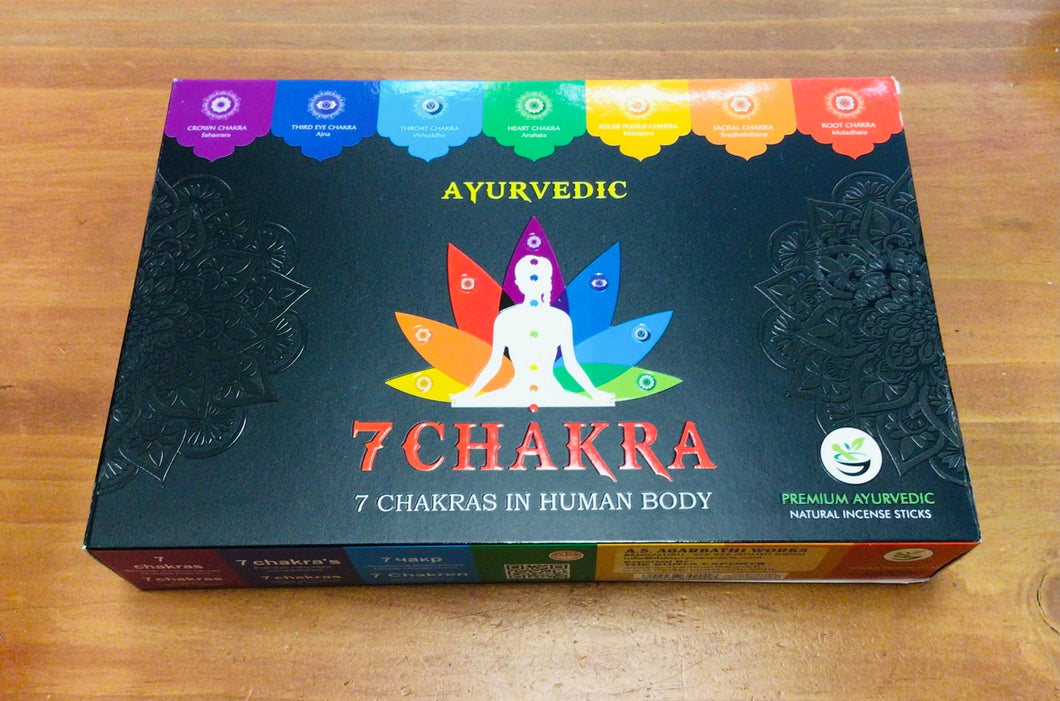 Ayurvedic 7 Chakra Incense Set