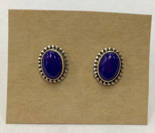 Load image into Gallery viewer, Sterling Silver Stud Gemstone Earrings
