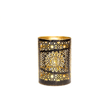 Load image into Gallery viewer, Jali Bronzed Votive Lantern