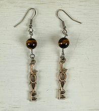 Load image into Gallery viewer, Tiger Eye Earrings by Nev