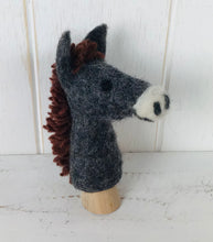 Load image into Gallery viewer, Land Animal Wool Felt Finger Puppets