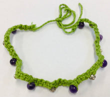 Load image into Gallery viewer, Macrame &amp; Stone Anklet

