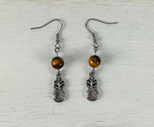 Load image into Gallery viewer, Tiger Eye Earrings by Nev