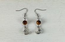 Load image into Gallery viewer, Tiger Eye Earrings by Nev