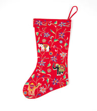 Load image into Gallery viewer, Embroidered Festive Stocking