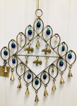 Load image into Gallery viewer, Brass Bell and Bead Hanging Mobile Decoration