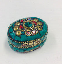 Load image into Gallery viewer, Oval Stone Trinket Box