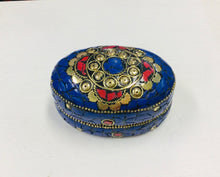 Load image into Gallery viewer, Oval Stone Trinket Box