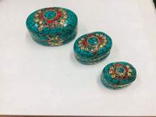 Load image into Gallery viewer, Oval Stone Trinket Box