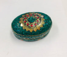Load image into Gallery viewer, Oval Stone Trinket Box