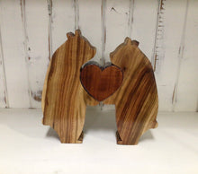 Load image into Gallery viewer, Wood carved Animal Hearts by Nev