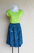 Load image into Gallery viewer, Marni Blue Etched Floral Skirt