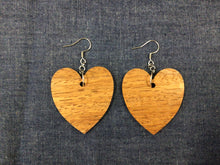 Load image into Gallery viewer, Rosewood Solid Heart Earrings by Nev
