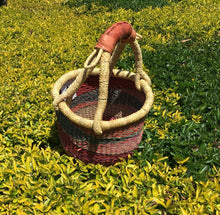 Load image into Gallery viewer, XSmall Round Bolga Basket