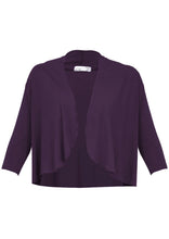 Load image into Gallery viewer, Bolero Cardigan Aubergine