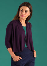 Load image into Gallery viewer, Bolero Cardigan Aubergine