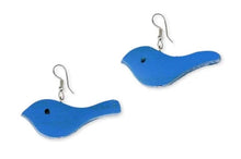 Load image into Gallery viewer, Wooden Bird Earrings