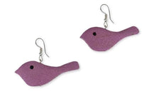 Load image into Gallery viewer, Wooden Bird Earrings