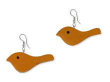 Load image into Gallery viewer, Wooden Bird Earrings