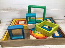 Load image into Gallery viewer, Rainbow Nesting Blocks