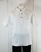 Load image into Gallery viewer, Cotton  Mandarin Collar Shirt